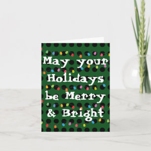 Merry & Bright Holiday Card