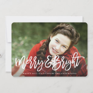 Merry & Bright Holiday Photo Card