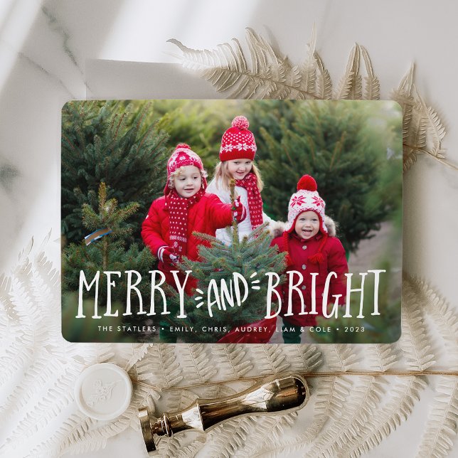 Merry & Bright | Holiday Photo Card (Creator Uploaded)
