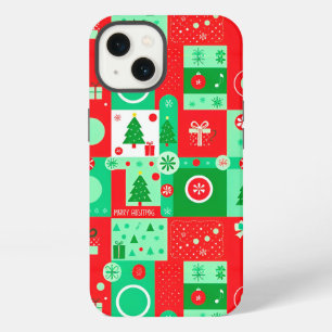 Merry & Bright Holiday Sparkle Pattern ❄️🎁 Joy iPhone 13 Case