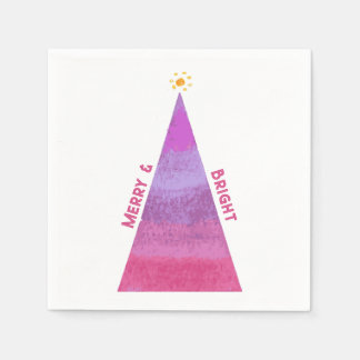 Merry & Bright Holiday Tree Napkin