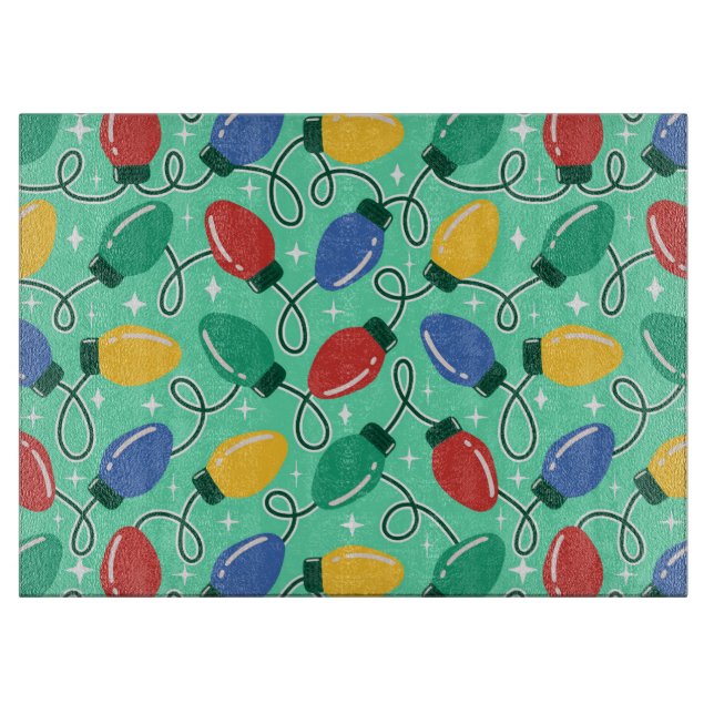 Merry & Bright Lights Cutting Board (Front)