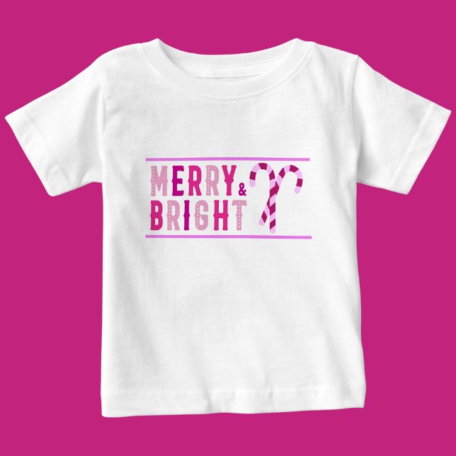 Merry & Bright, Merry Christmas  Baby T-Shirt (Creator Uploaded)