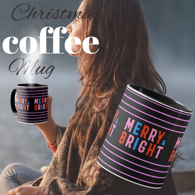 Merry & Bright, Merry Christmas, Christmas Gift Mug (Creator Uploaded)