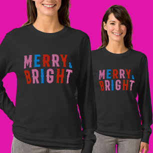 Merry & Bright, Merry Christmas T-Shirt