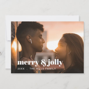 Merry & Bright Modern Photo Christmas Holiday 