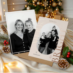 Merry & Bright Modern Photo Elegant Christmas