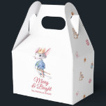 Merry & Bright Nutcracker Mouse Favour Box<br><div class="desc">Add a touch of nostalgic charm to your holiday celebrations with this elegant Christmas favour box. Featuring a watercolor nutcracker mouse on a white background with the festive phrase “Merry & Bright, ” it brings warmth and whimsy to your holiday table. Perfect for party favours, small gifts, or festive treats....</div>