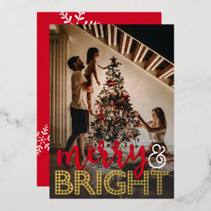 Merry & BRIGHT Overlay Christmas Photo