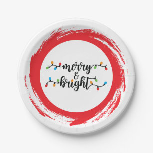 Merry & Bright Paper Plate