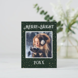 Merry & Bright Photo Green Starlights Holiday