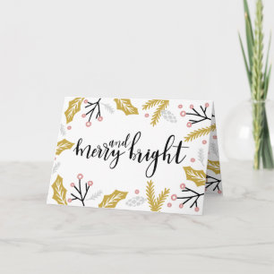 Merry & Bright   Photo Holiday Card