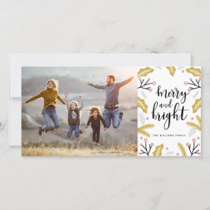 Merry & Bright Photo Holiday Card
