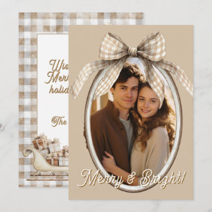 Merry & Bright Photo Holiday Christmas Card