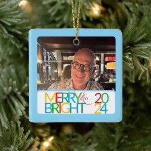 Merry & Bright Photo Ornament