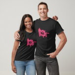 Merry   Bright Pink Neon Script T-Shirt<br><div class="desc">Pink neon sign inspired "Merry   Bright" script design.</div>