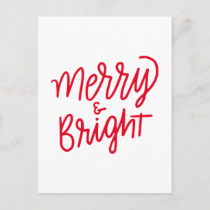 Merry & Bright Postcard