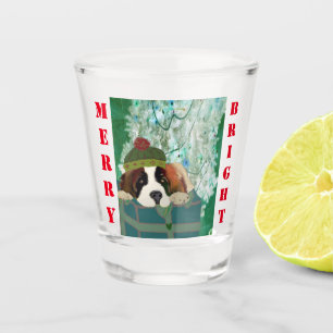 Merry & Bright Puppy Shot Glass