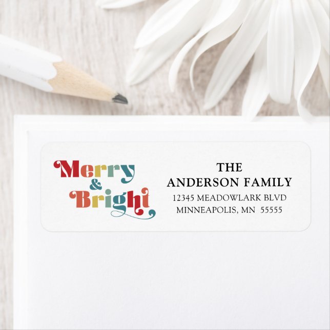 Merry & Bright Retro Colorful Christmas (Insitu)