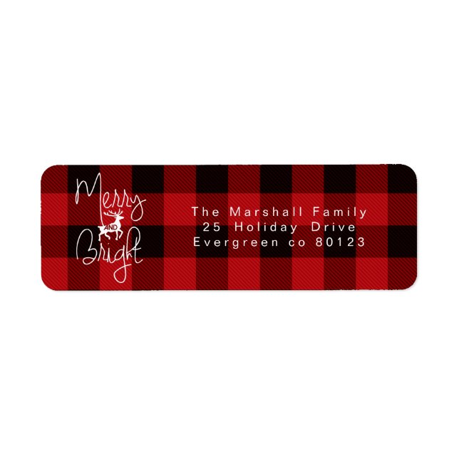 Merry & Bright | Rustic Plaid (Front)