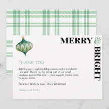 Merry & Bright Sage Business Christmas