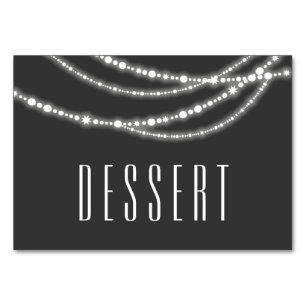 Merry & Bright Sparkles Holiday Table Food Card