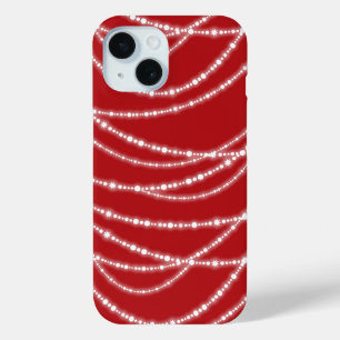 Merry & Bright Sparkling Lights Stylish Christmas iPhone 15 Case