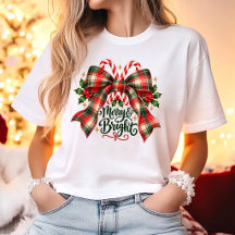 Merry & Bright Tartan Bow Christmas
