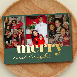 Merry Bright Three Photo green