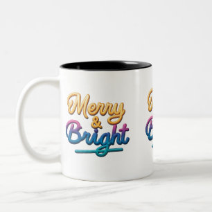 Merry & Bright Two-Tone Mug (11 oz)