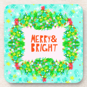 Merry & Bright Wreath Coaster