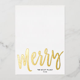 Merry Brush Script Minimalist Vertical Photo Real