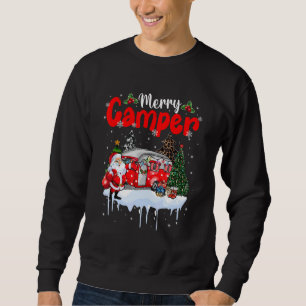 Merry Camper Christmas Santa Camper Camping Truck  Sweatshirt