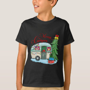 Merry Camper Christmas Santa Camper Camping Truck T-Shirt