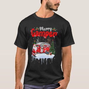 Merry Camper Christmas Santa Camper Camping Truck T-Shirt