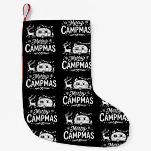 Merry Campmas Christmas Camper Reindeer Camping Small Christmas Stocking