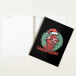 Merry Cardio Squad Cute Anatomical Heart with Chri Planner