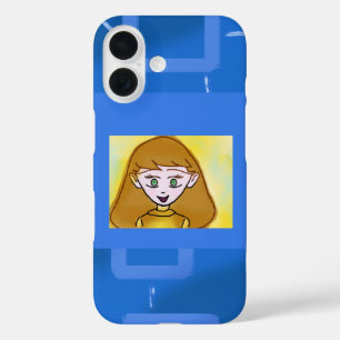 Merry Cartoon Blue Geometric iPhone / iPad case