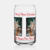 Merry Cat Christmas Photo text customize