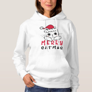 Merry Cat Mas for Christmas, Xmas, Cat Animals Hoodie