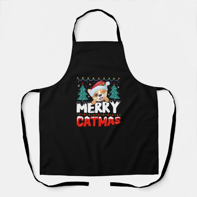 Merry Catmas   Apron (Front)