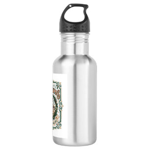 Merry Catmas Cat Christmas Vintage Vector Art Shir 532 Ml Water Bottle
