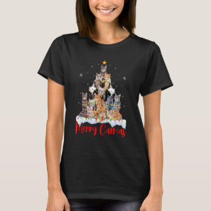 Merry Catmas Cat Mum Cat Dad Christmas Cat 2 T-Shirt