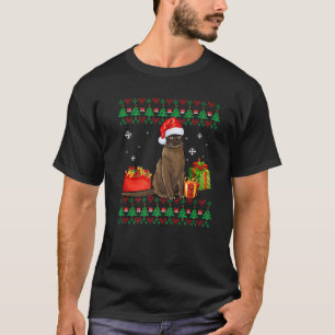 Merry Catmas Cat Ugly Christmas Burmese Mum Dad T-Shirt