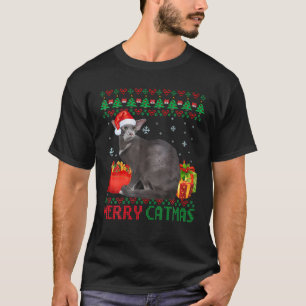 Merry Catmas Cat Ugly Christmas Oriental Cat Mum D T-Shirt