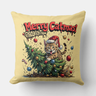 Merry Catmas – Chaos Edition Cushion