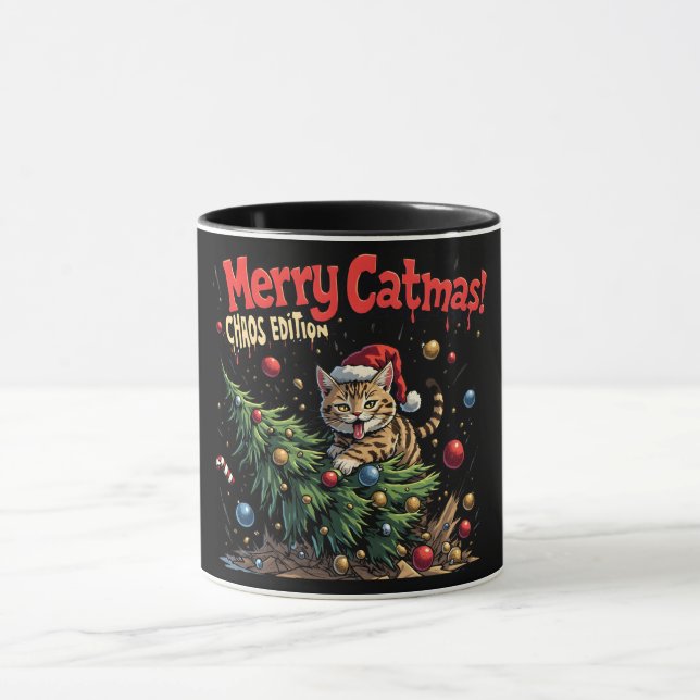 Merry Catmas – Chaos Edition Mug (Center)