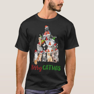 Merry Catmas Christmas Shirt for Cat Lovers Kitty