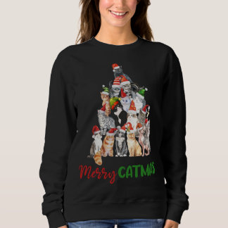 Merry Catmas Christmas Shirt for Cat Lovers Kitty 