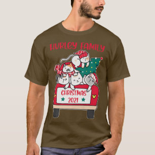 Merry Catmas Christmas truck cat lovers Hurley Fam T-Shirt